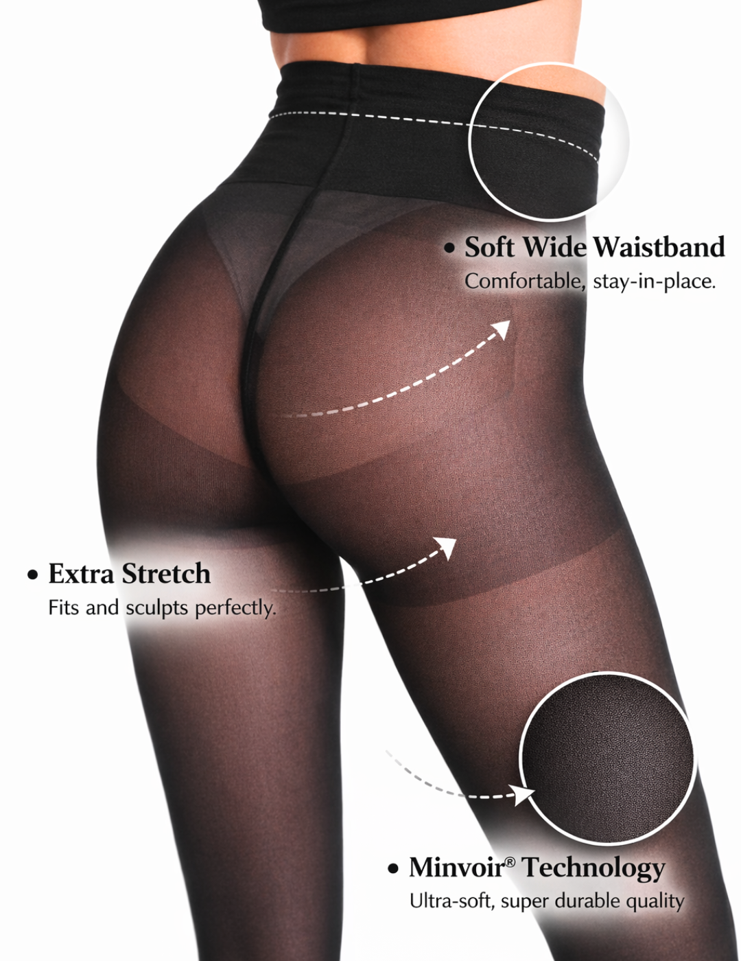 Sofia – Laufmaschenfreie Formende Strumpfhose 30 Denier