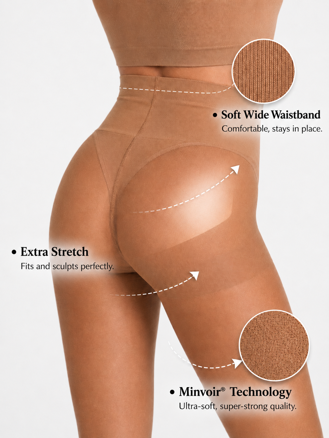 Mila Nude – Laufmaschenfreie Strumpfhose 30 Denier